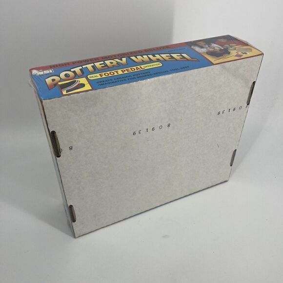 Deluxe Pottery Wheel High Power Motorized Real Foot Pedal Vintage Sealed - Picture 5 of 7